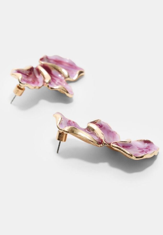 Pendientes de abanico esmaltados