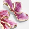 Pendientes de abanico esmaltados
