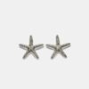 Pendientes de botón con forma de estrella de mar Pendientes de botón con forma de estrella de mar