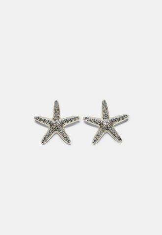 Pendientes de botón con forma de estrella de mar