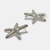 Pendientes de botón con forma de estrella de mar Pendientes de botón con forma de estrella de mar