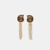Pendientes en cascada con conchas