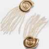 Pendientes en cascada con conchas