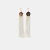 Pendientes largos con flecos