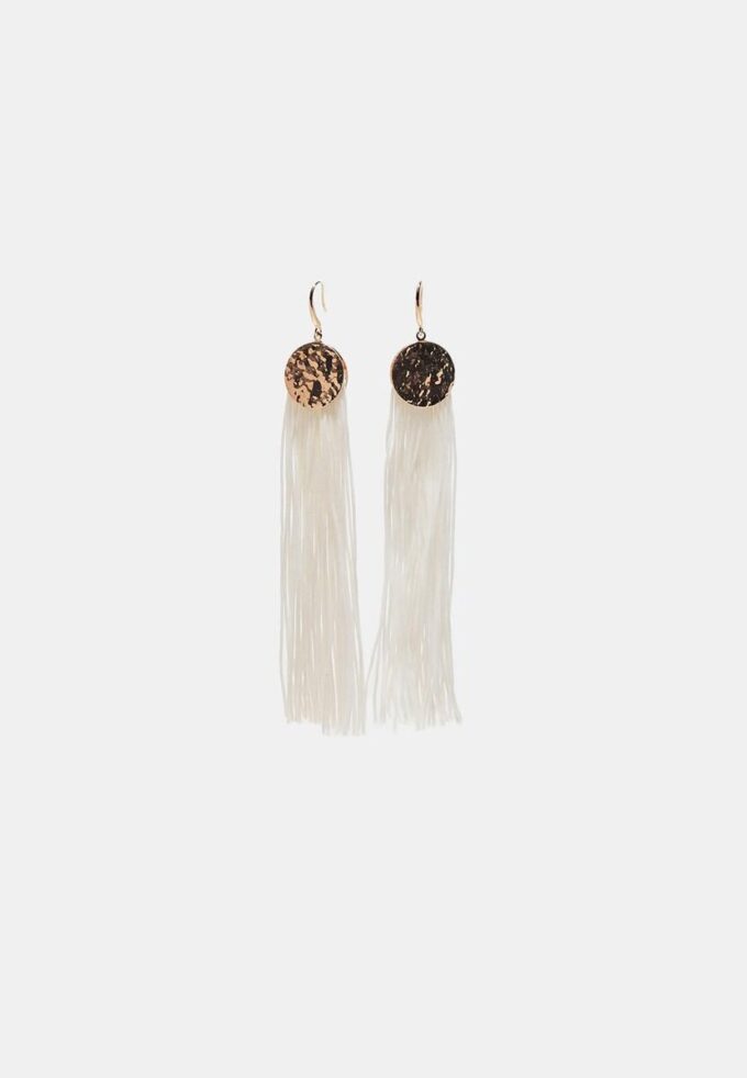 Pendientes largos con flecos