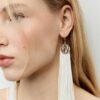 Pendientes largos con flecos