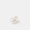 Pulsera esmaltada con doble flor