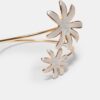 Pulsera esmaltada con doble flor