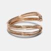 Pulsera rígida con hilos metalizados