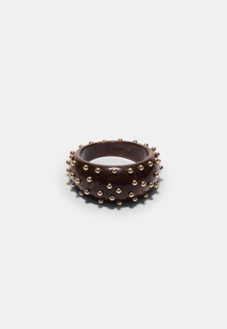 Pulsera rígida maxi con tachuelas