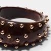 Pulsera rígida maxi con tachuelas