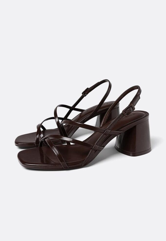 Sandalias de tacón grueso