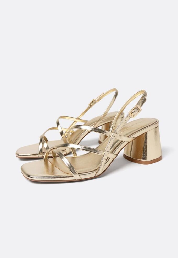 Sandalias de tacón grueso