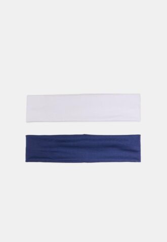 Set de 2 diademas elásticas de pelo sintético