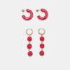 Set de 2 pares de aretes Tomato