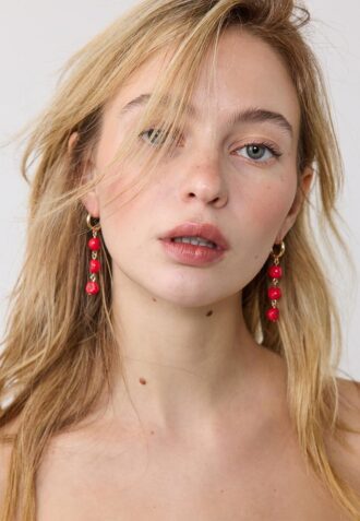 Set de 2 pares de aretes Tomato