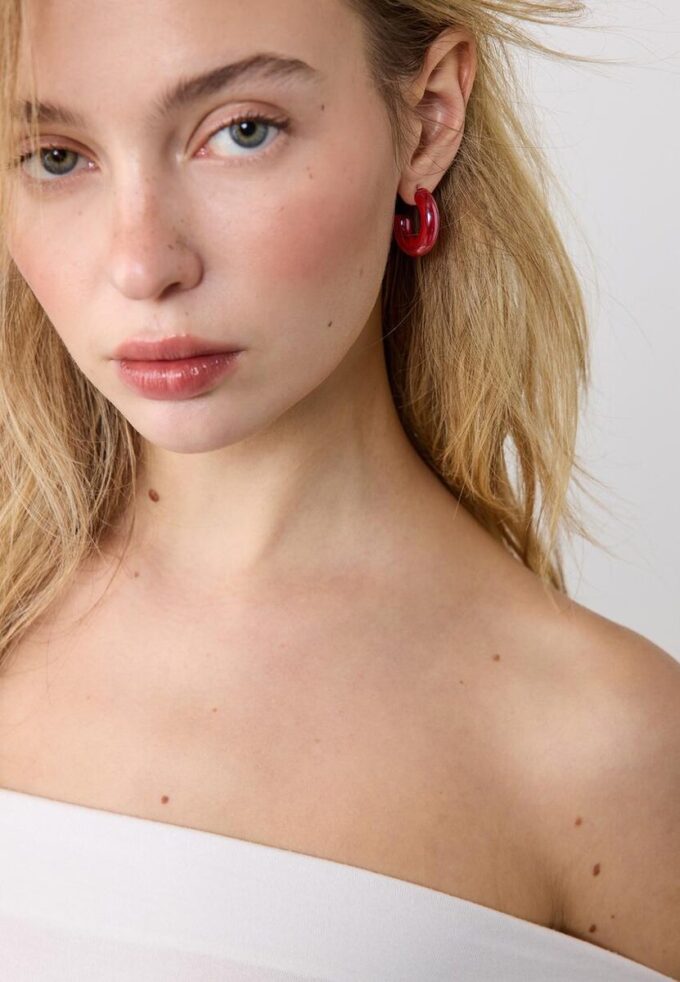Set de 2 pares de aretes Tomato