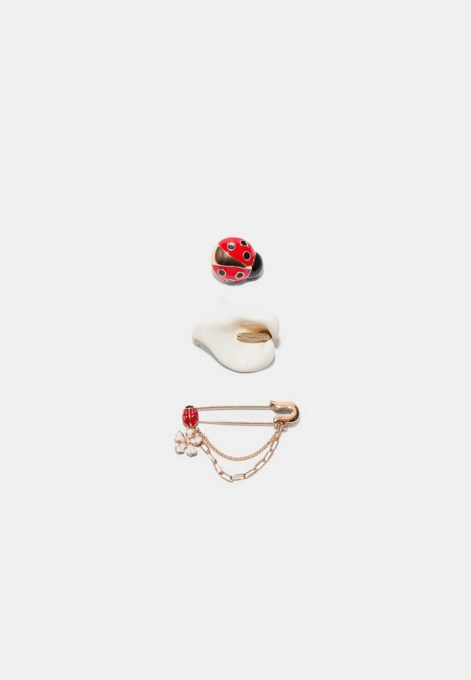 Set de 3 broches Garden