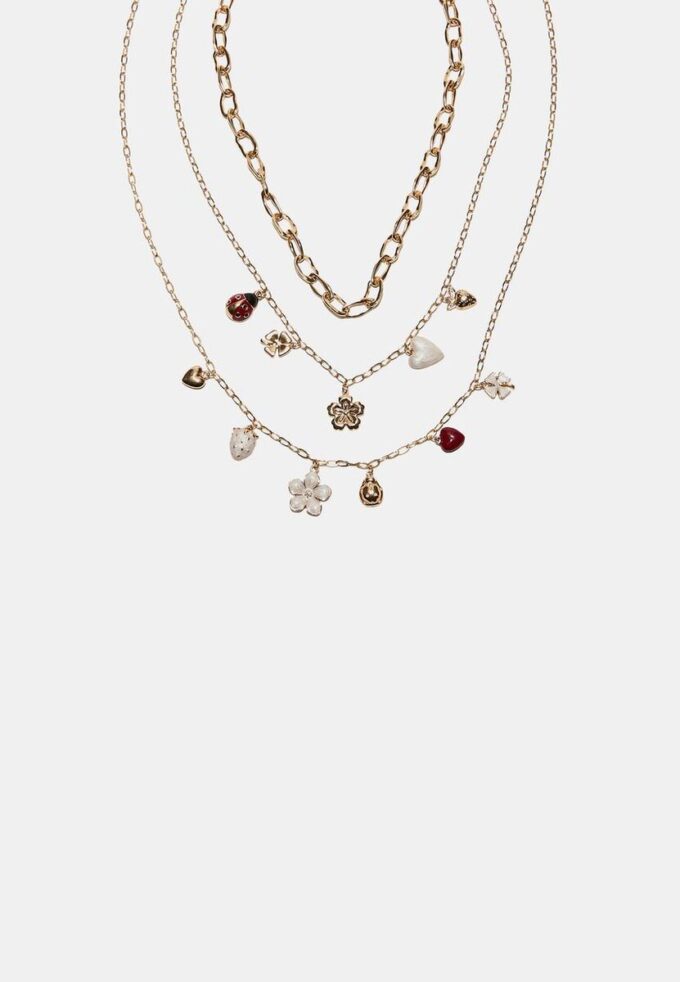 Set de 3 collares con múltiples dijes
