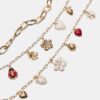 Set de 3 collares con múltiples dijes