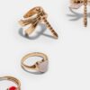 Set de 4 anillos de libélula