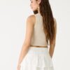 Skort fluida con bordados Skort fluida con bordados