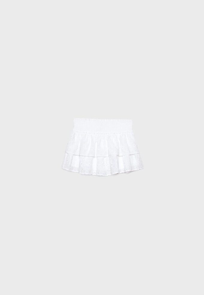 Skort fluida con bordados Skort fluida con bordados