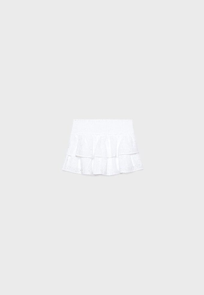 Skort fluida con bordados Skort fluida con bordados