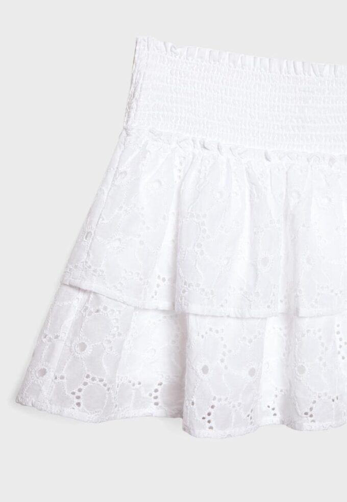 Skort fluida con bordados Skort fluida con bordados