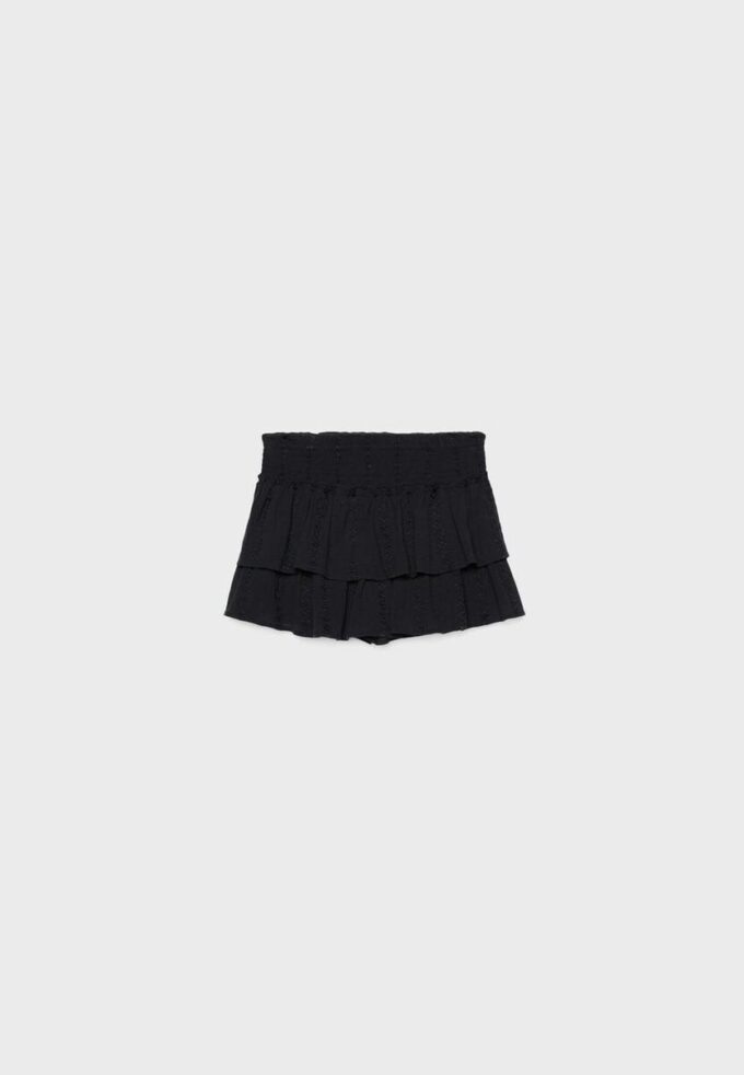 Skort fluida con volantes Skort fluida con volantes