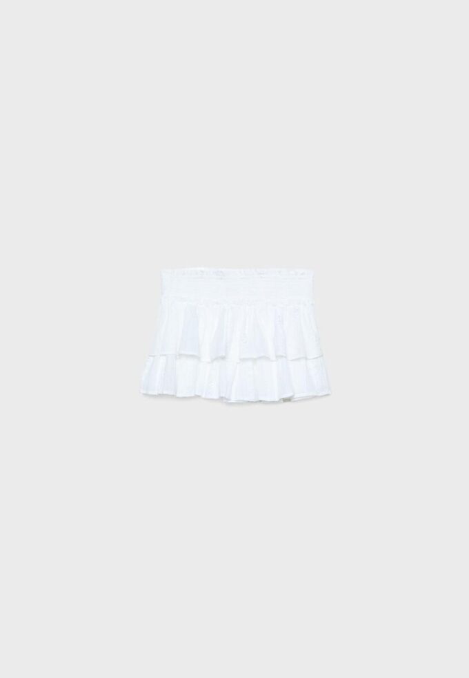 Skort fluida con volantes Skort fluida con volantes