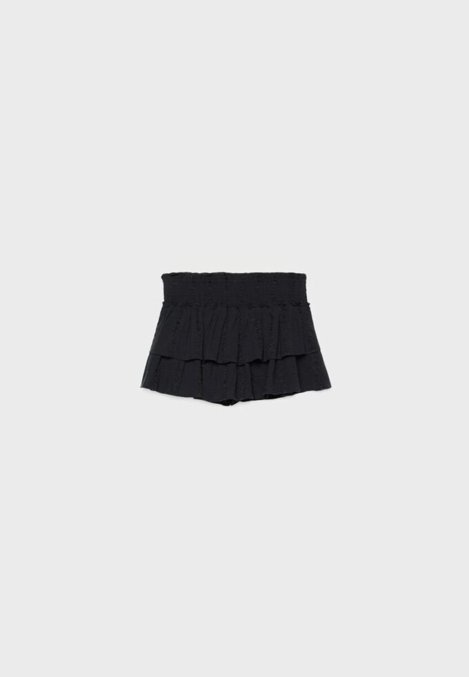 Skort fluida con volantes Skort fluida con volantes