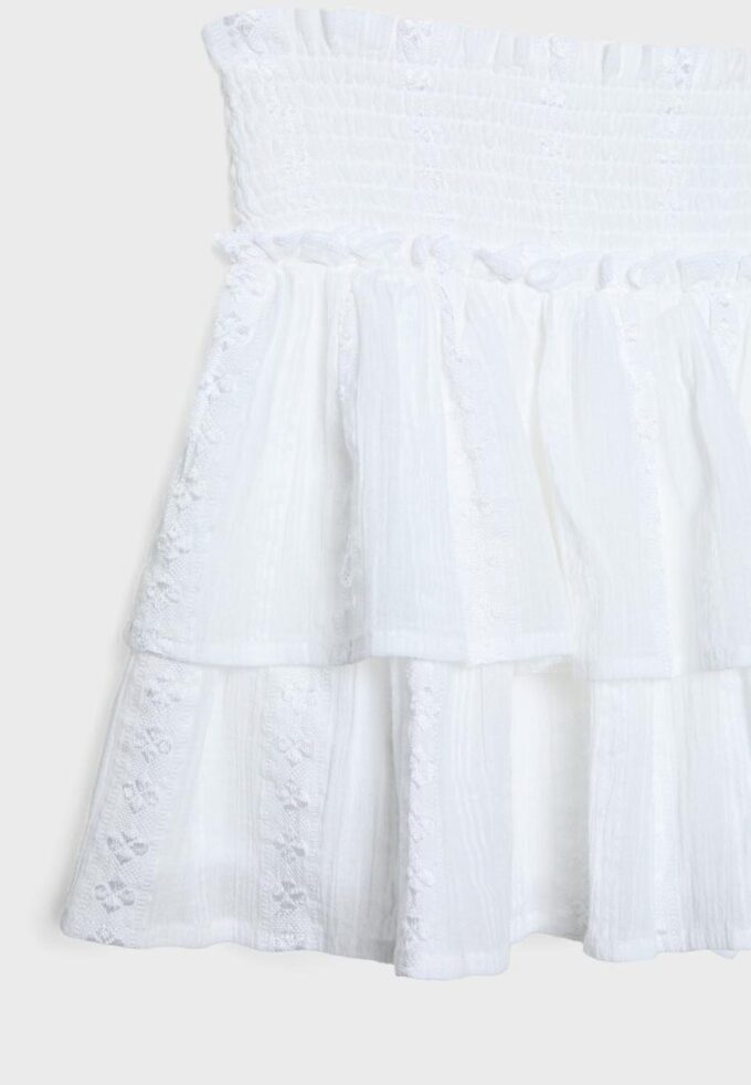 Skort fluida con volantes Skort fluida con volantes