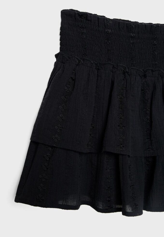 Skort fluida con volantes Skort fluida con volantes