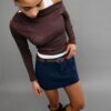 Skort-pantalón con cinturón Skort-pantalón con cinturón