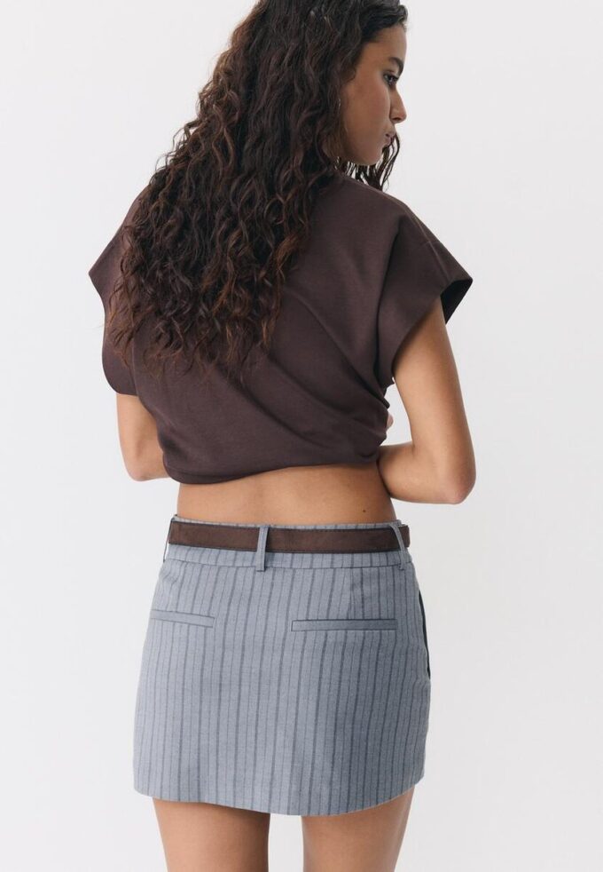 Skort-pantalón con cinturón Skort-pantalón con cinturón
