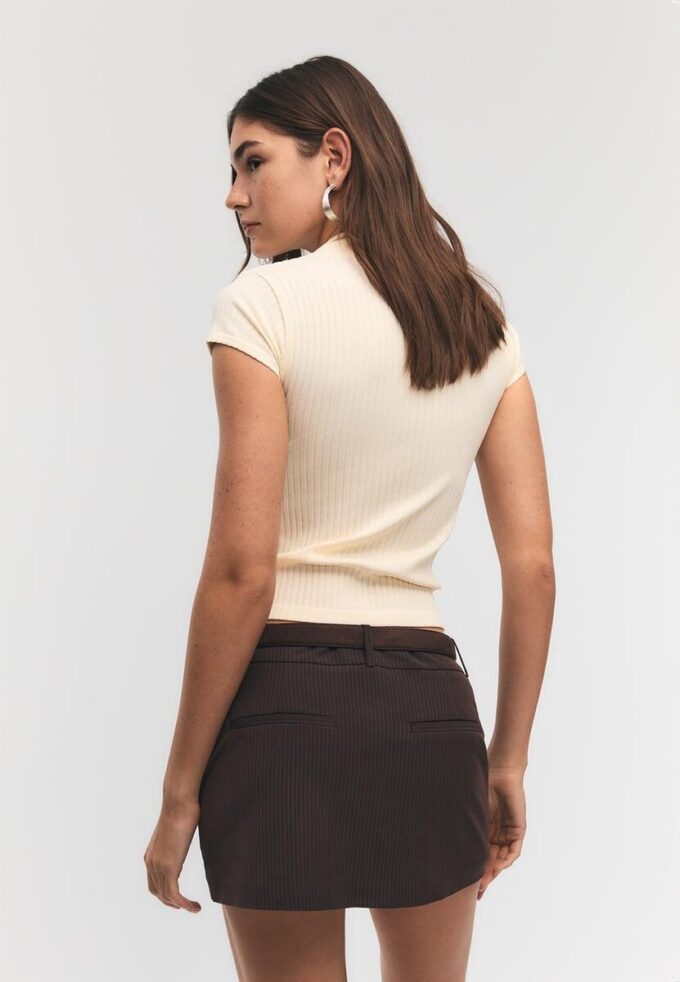 Skort-pantalón con cinturón Skort-pantalón con cinturón