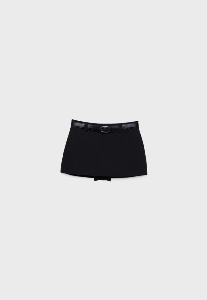 Skort-pantalón con cinturón Skort-pantalón con cinturón