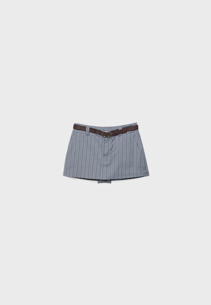 Skort-pantalón con cinturón Skort-pantalón con cinturón