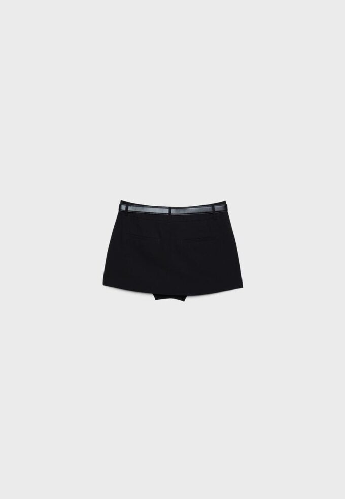 Skort-pantalón con cinturón Skort-pantalón con cinturón