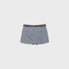 Skort-pantalón con cinturón Skort-pantalón con cinturón