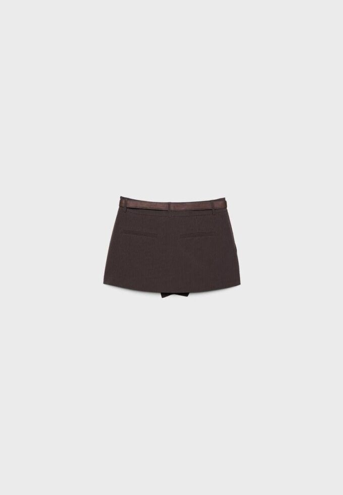 Skort-pantalón con cinturón Skort-pantalón con cinturón