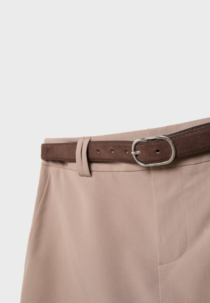 Skort-pantalón con cinturón Skort-pantalón con cinturón