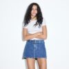 Skort vaquera con cinturón Skort vaquera con cinturón