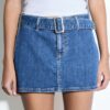 Skort vaquera con cinturón Skort vaquera con cinturón