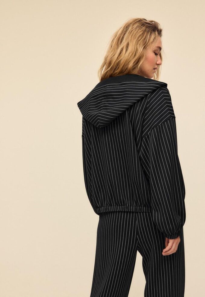 Sudadera a rayas de tacto suave Sudadera a rayas de tacto suave