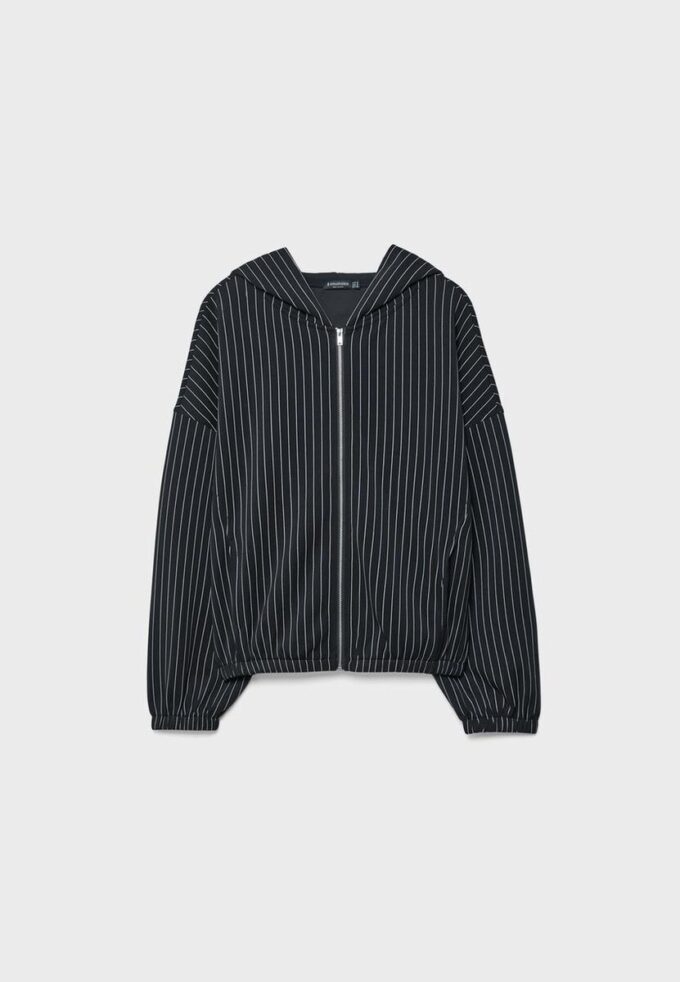 Sudadera a rayas de tacto suave Sudadera a rayas de tacto suave