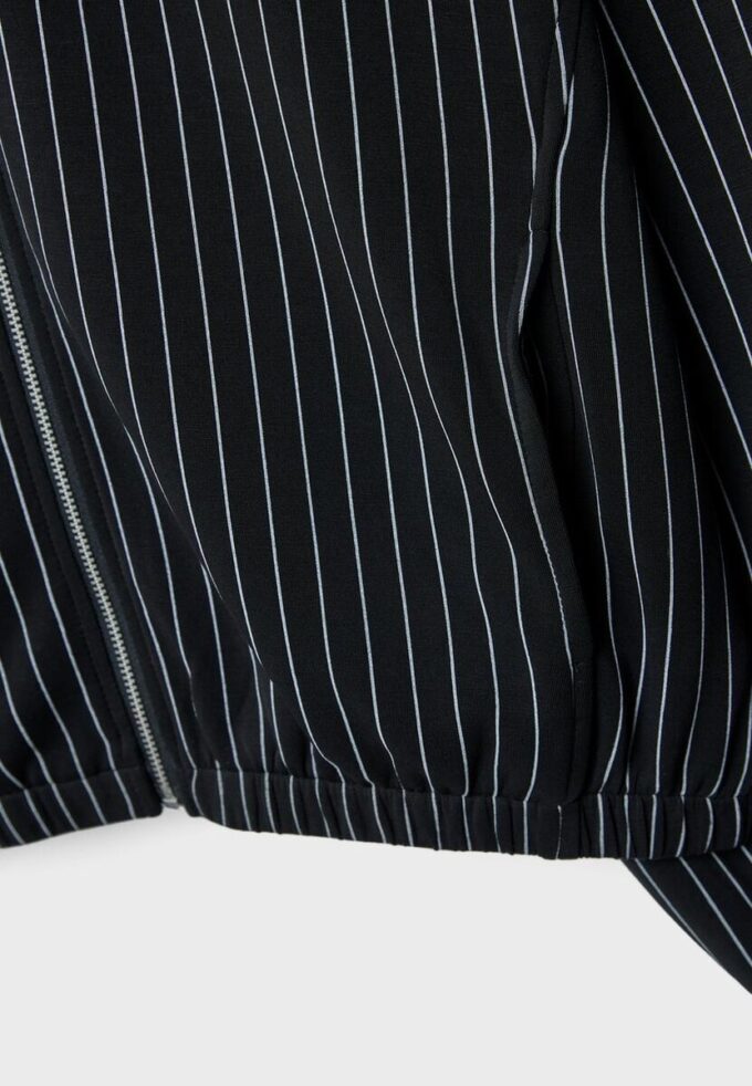 Sudadera a rayas de tacto suave Sudadera a rayas de tacto suave