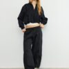 Sudadera bomber con capucha estampada