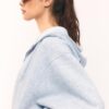 Sudadera bomber con capucha estampada